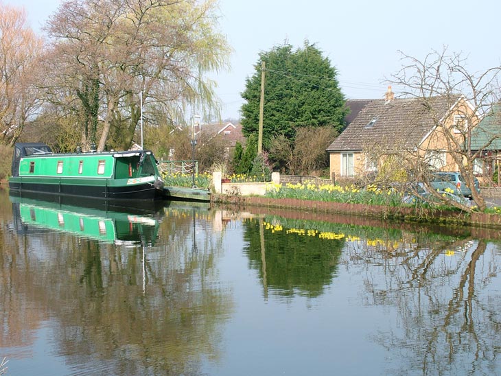 Small housing estate on the canal