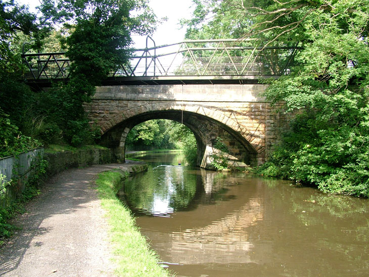 Footbridge and Carnforth bridge (Bridge 128)