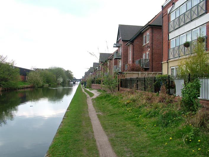 Back on the canal, and more apartments