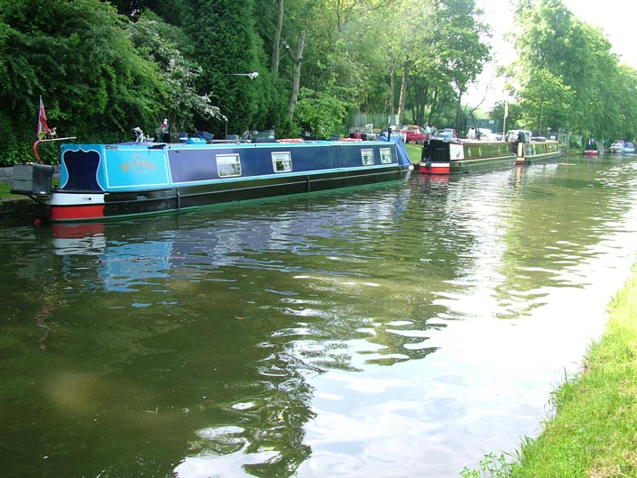 Boats moored at Higher Walton