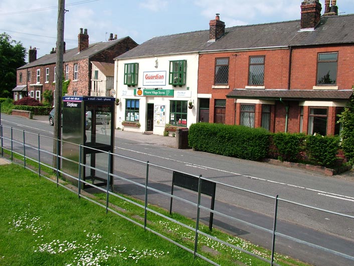 Houses and shop at Moore Village