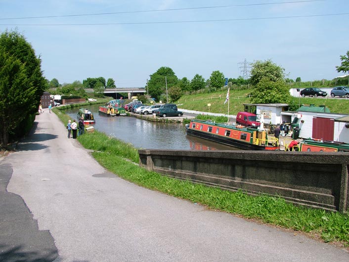 Boats moored at Preston Brook