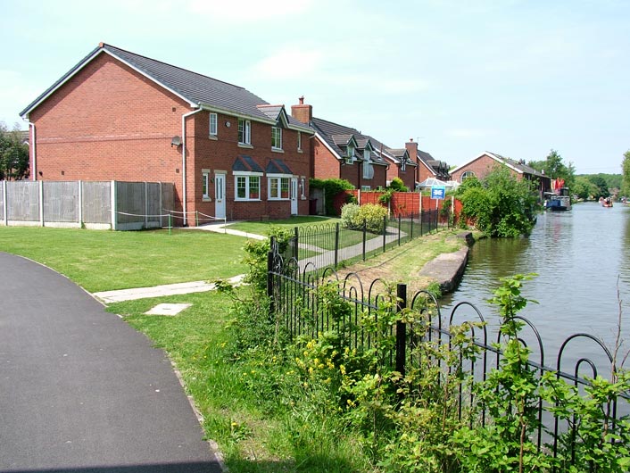 End of towpath