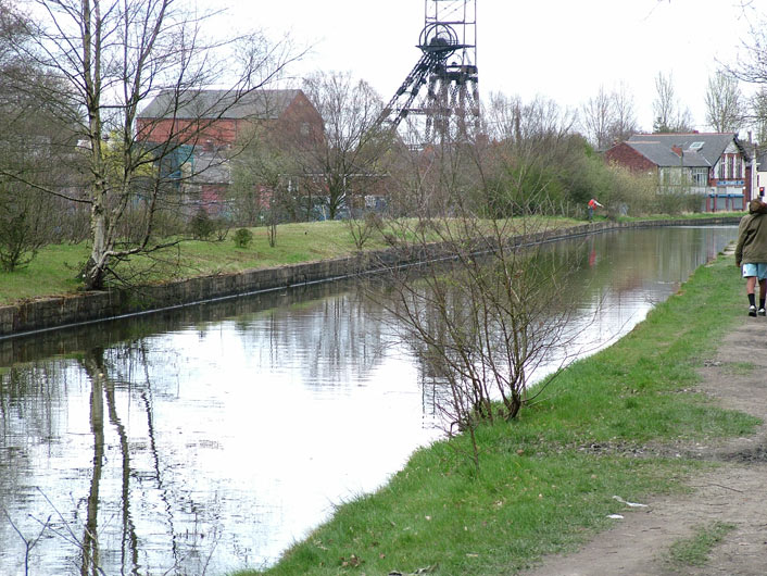 Pithead gear at Astley Green colliery