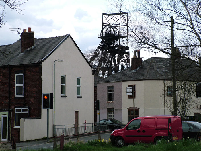 Pithead gear at Astley Green colliery