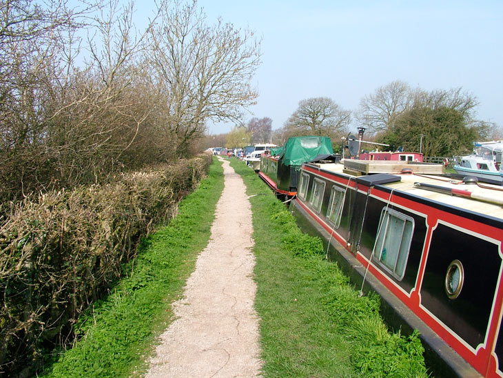 Lots of boats moored at Garstang