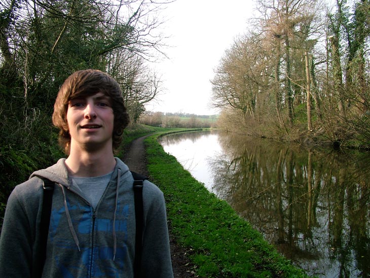 Thomas posing in the middle of nowhere