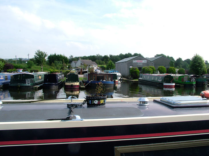 Lots of boats moored at Carnforth