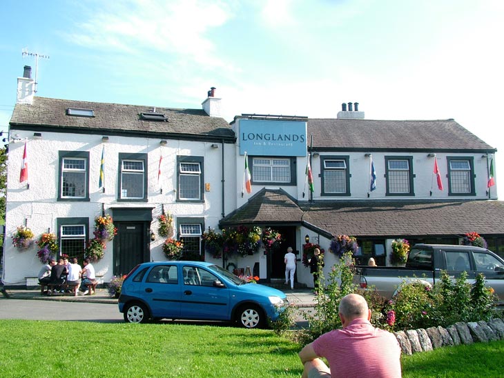 Longlands Hotel, a welcome sight after our trek