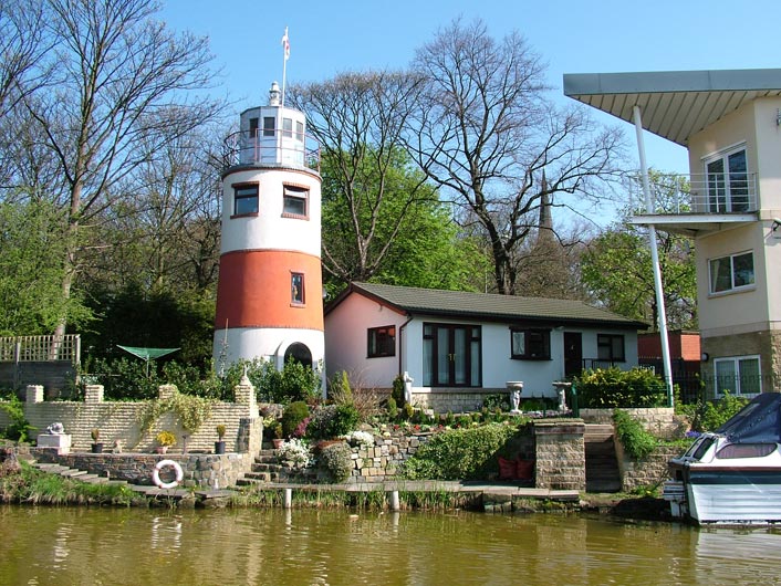 A lighthouse by Parrin Lane bridge