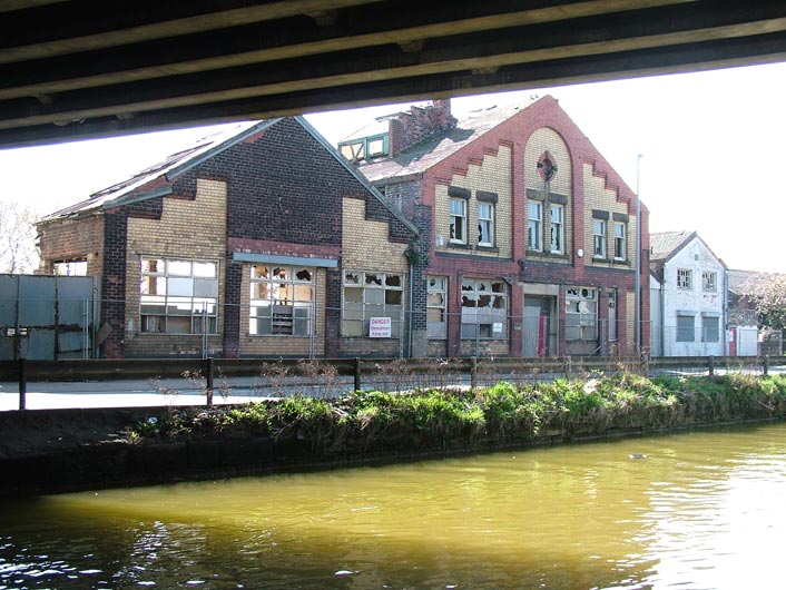 Old building being demolished