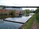 Pipe bridge and narrow boat