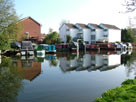 Boats moored at Stockton Heath