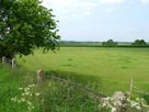 A view across open, flat countryside