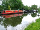 Boats moored close to Runcorn