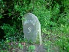 Distance marker, Preston 3 miles