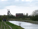 Pithead gear and winding house Pithead gear and winding house