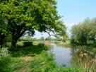 Countryside and narrow canal Countryside and narrow canal