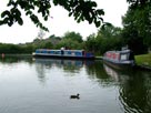 Boats moored at Dimples bridge Boats moored at Dimples bridge