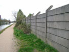 Ugly concrete sectioned fencing Ugly concrete sectioned fencing