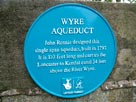Wyre aqueduct plaque