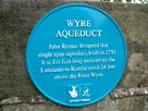 Wyre aqueduct plaque Wyre aqueduct plaque