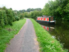 Narrow boat drifting a little Narrow boat drifting a little