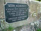 Keer aqueduct plaque (Bridge 132) Keer aqueduct plaque (Bridge 132)